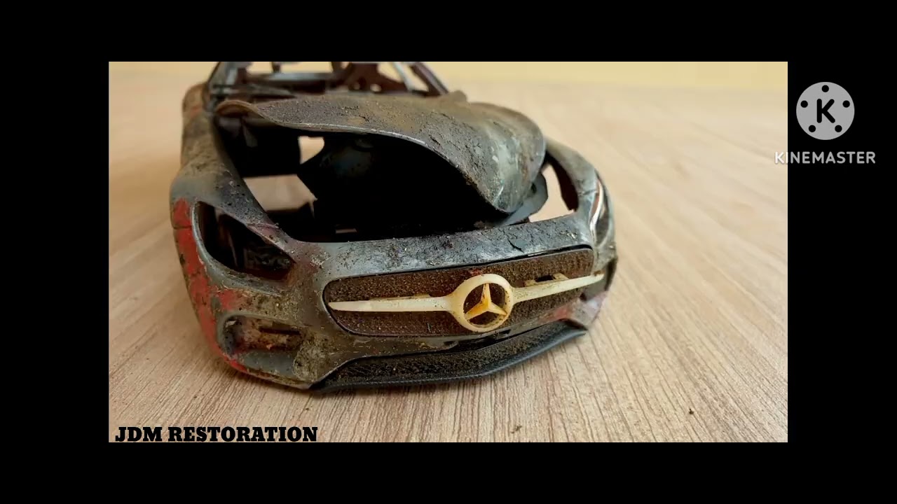 Destroyed MERCEDES Benz Amg GT-Incredible Restoration - YouTube