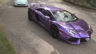 Brooklands' Auto Italia 2019 - Video 2 more of cars arriving.