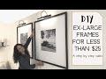 How To Make a Custom Picture Frame | Oversized DIY Photo Frame Wall Decor