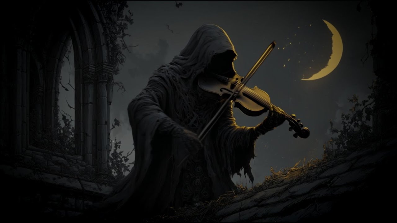 Dark Violin in the Cloister of Thorns | Where Silence Took Her Name 🎻🌒