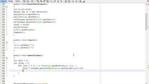 Sumar valores de una columna de un JTable