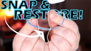 HOW TO VISUALLY SNAP! and RESTORE a RUBBER BAND!!!! - TUTORIAL!!