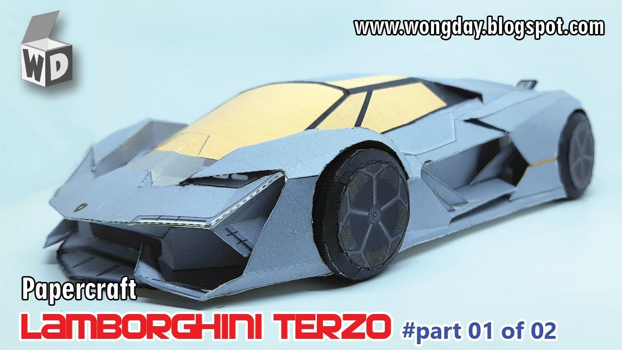 Papercraft Lamborghini TERZO Part 01 of 02 - YouTube