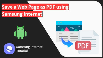 How to Save a Page as PDF using Samsung Internet browser