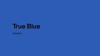 True Blue: The Color of Absolute Clarity