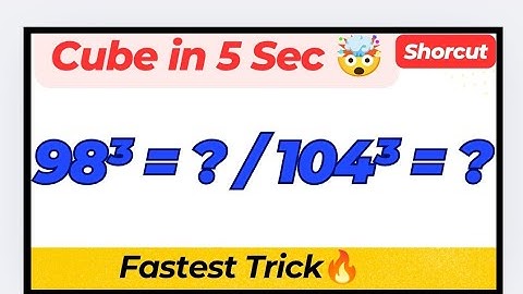 Cube of Any Number in 5 Seconds 🤯 | Fastest Cube Trick Ever! | Cube Trick for Any Number