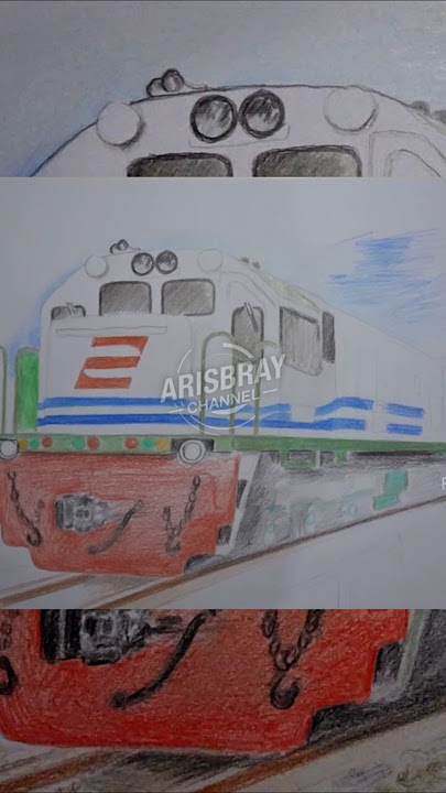 GAMBAR LOKOMOTIF CC204 #keretaapi  #drawing  #sketch  #train  #trainsketch #trainvideo #cc204
