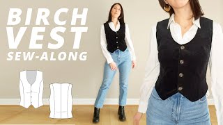 Lined Vest (with Facings) Sewalong | Pattern Scout Birch Vest Sewing Pattern and Tutorial