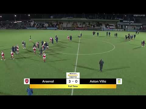 Arsenal vs Aston Villa   ContiCup match highlights