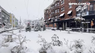 VIDEO NOW: Snow on Federal Hill