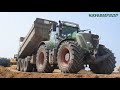 Terrassement  volvo  9 tracteurs fendt  john deere