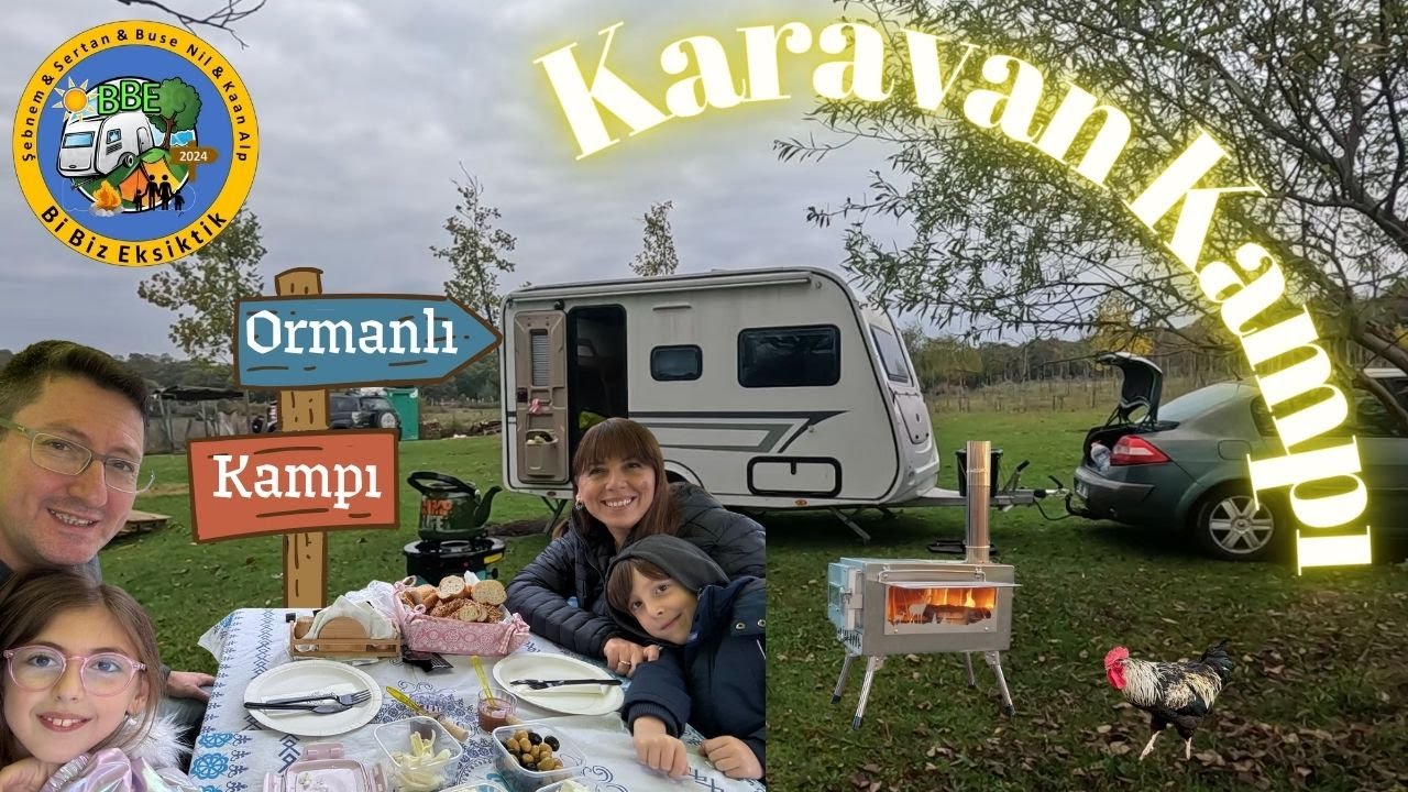 Sağanak Yağmurda Karavan Kampımız / İstanbul Çatalca Ormanlı