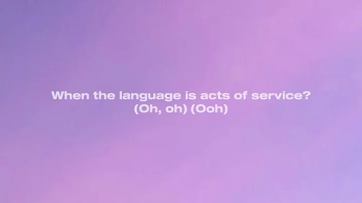 Doja Cat - Acts of Service (Lyrics)