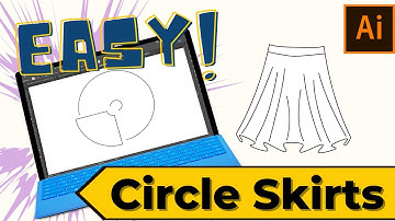 Draft a Circle Skirt with Three measurments - Then turn it into a Henkierchief Hem