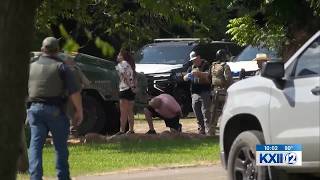 Two arrested after standoff at Bonham home