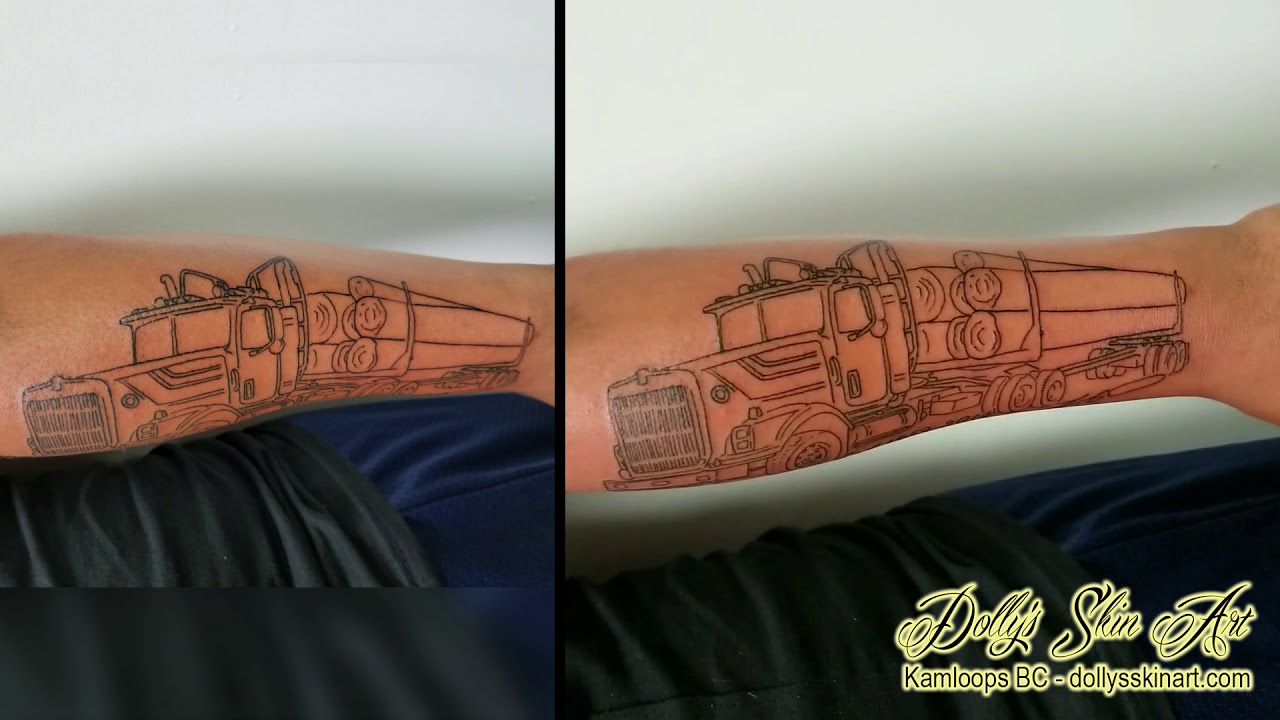 Simple Semi Truck Tattoo by kiminkbloodtt2  Tattoogridnet