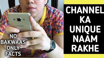 How to find unique Youtube channel name ? Ideas for you!