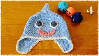 スライム帽子の編み方（４）目と口を縫います diy slime hat