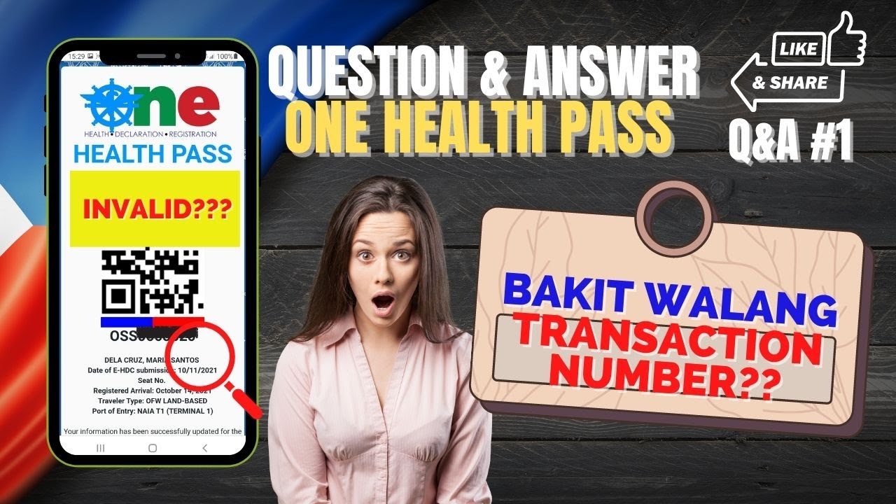 🔴Q&A ONE HEALTH PASS COMMON MISTAKES AND ERRORS IS YOUR QR CODE