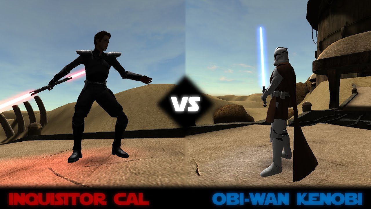 Inquisitor Cal VS Obi-Wan Clone Armor (STAR WARS - Jedi Academy - Movie Duels) {1080p 60fps}