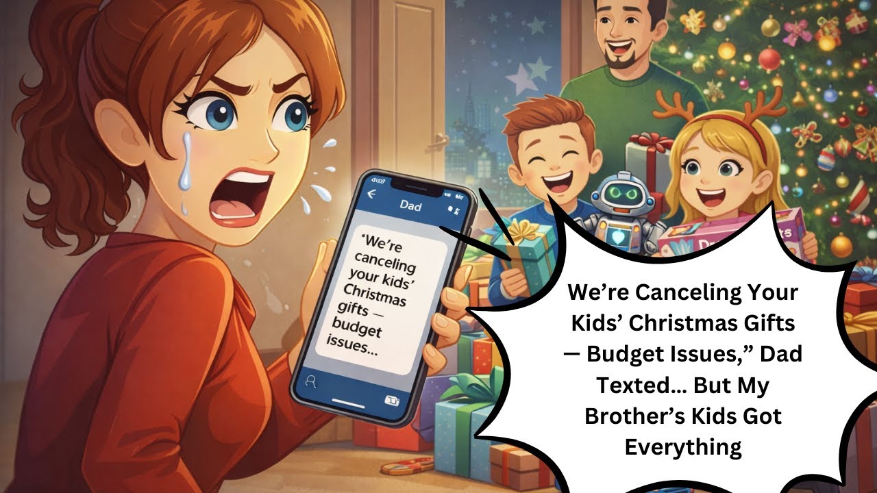 We’re Canceling Your Kids’ Christmas Gifts — Budget Issues,” Dad Texted… But My Brother’s Kids...