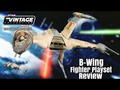 Star Wars The Vintage Collection B-Wing Fighter Playset Review