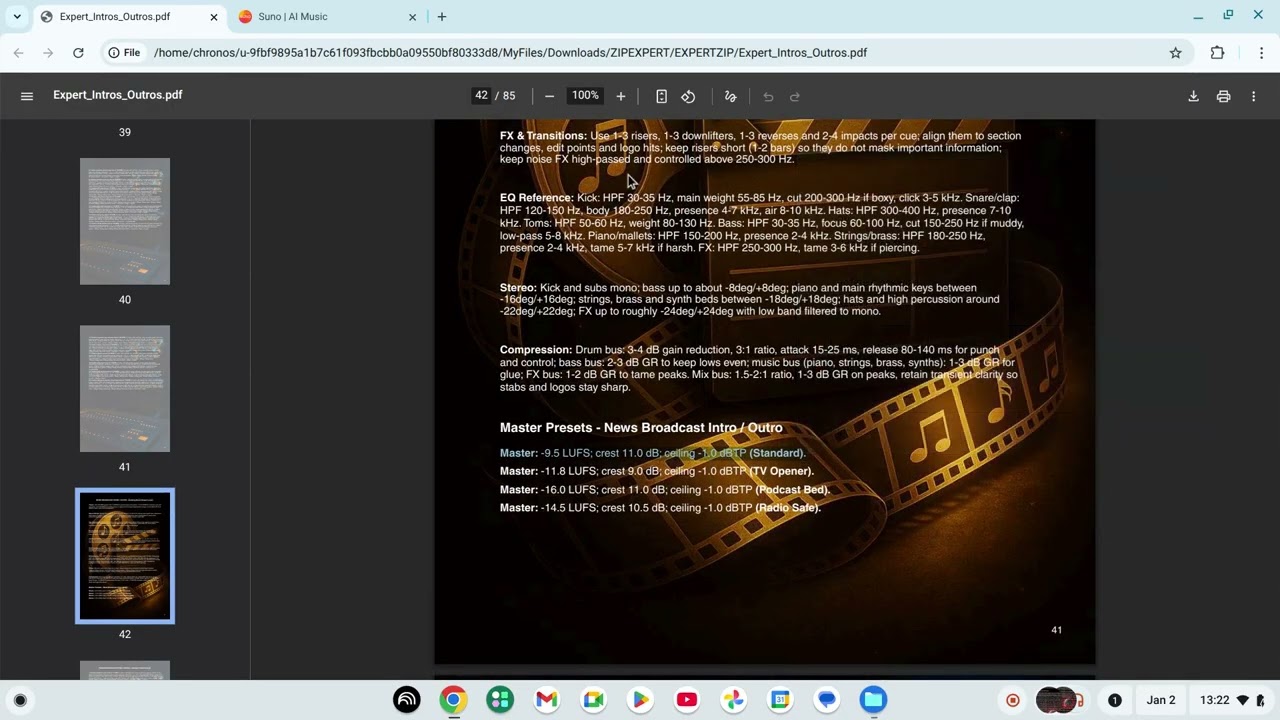 Demo Intros/Outros AI Music Prompt – Precise Structural Example