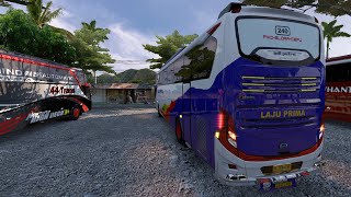 ETS2 MOD BUS LAJU PRIMA ADIPUTRO JETBUS 3  SHD VALENT ALIF - MAP LAMPUNG