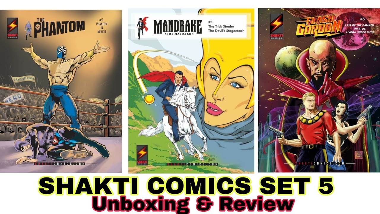 Shakti Comics Set 5 Comics Byte Unboxing & Product Review Phantom