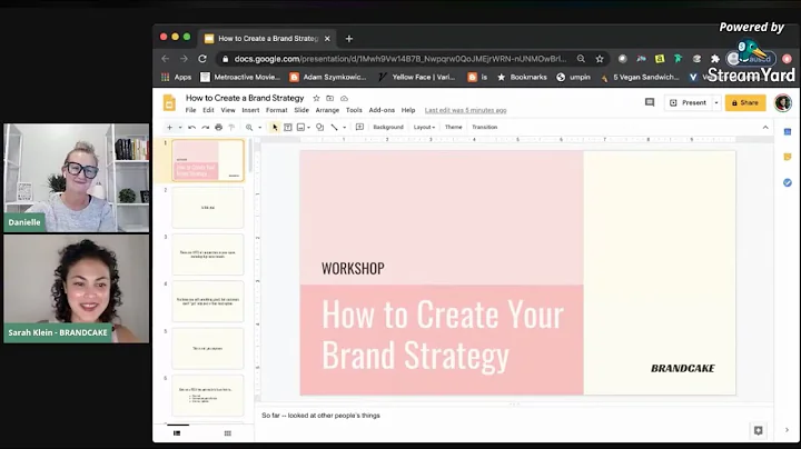 Sarah Klein Brandcake | Brand Strategy Workshop wi...