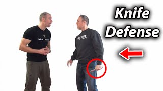 Self Defense when Attacker Keeps Knife Behind