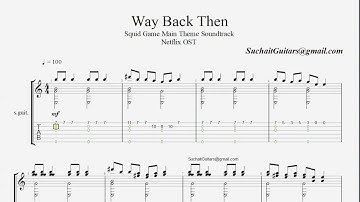 Way Back Then - JGS Grade 4 Squid Game Main Theme Soundtrack Guitar tabs and notations.