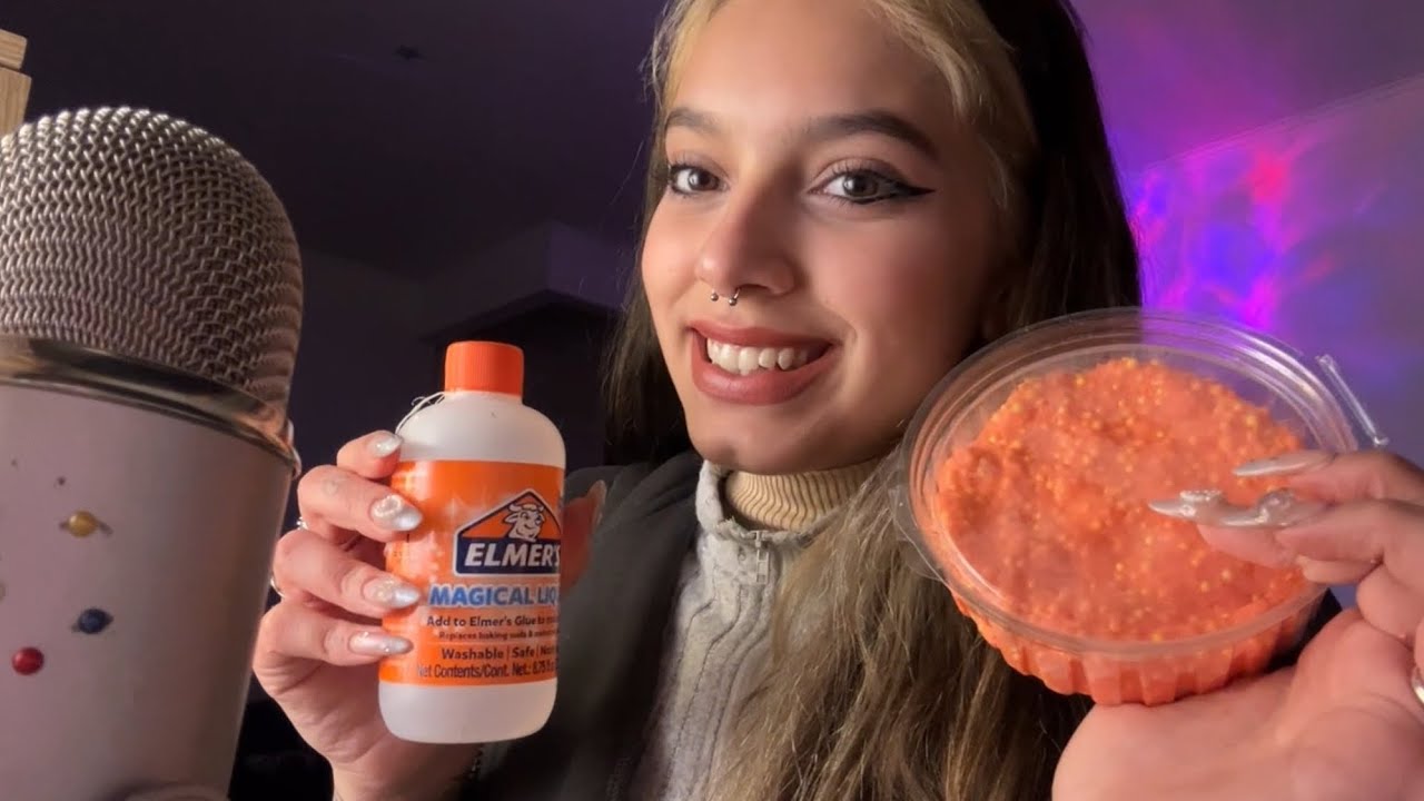 ASMR HACIENDO SLIME CRUNCHY| SUPER RELAJANTE| SOFIWI
