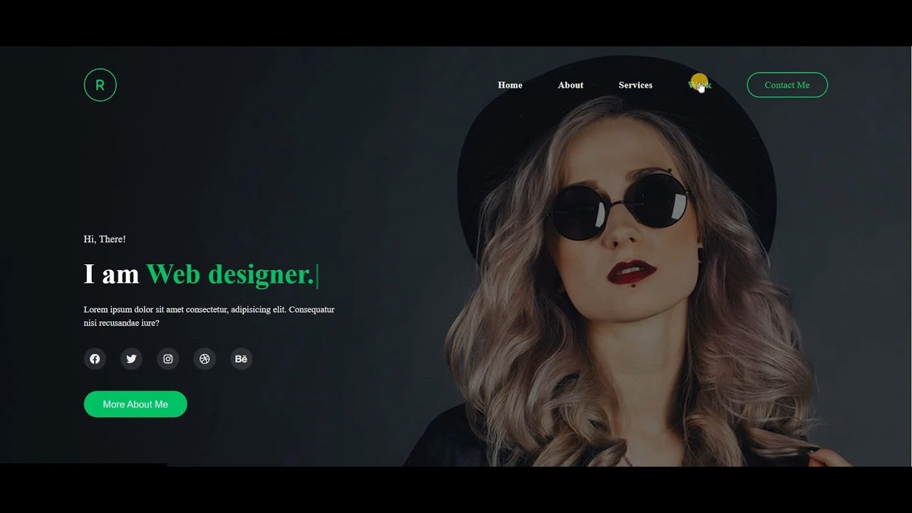 How To Create Responsive Personal Website Using HTML and CSS ...