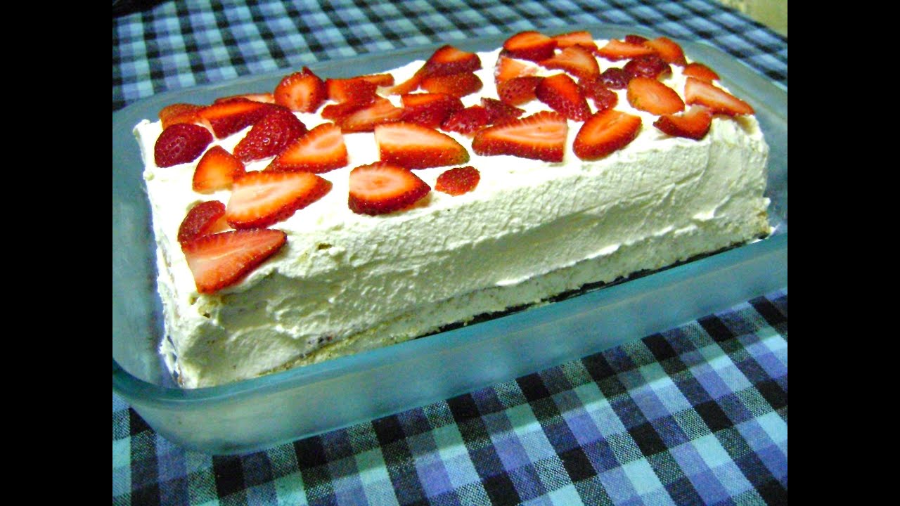 Pastel de Fresas con Crema - YouTube