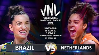 Brazil vs Netherlands | Women's VNL 2024