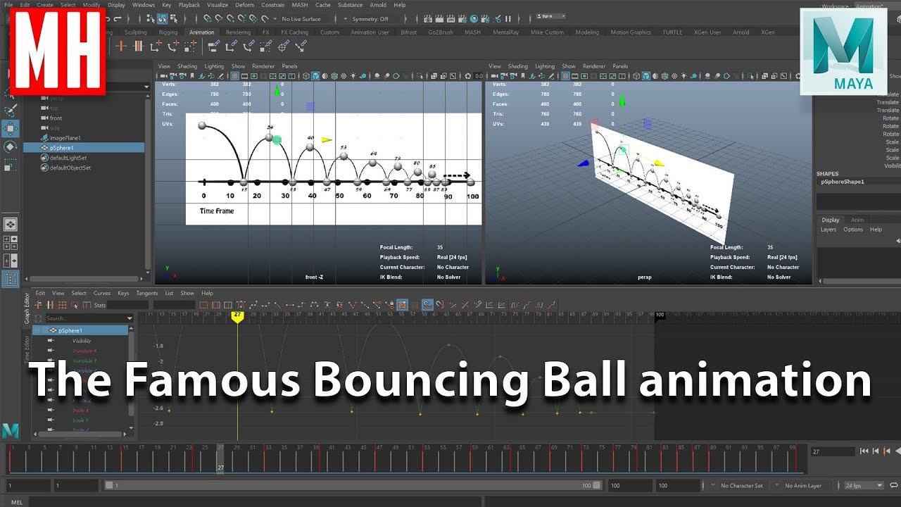 The famous Bouncing Ball Animation