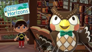 Blathers' LIVES in a LIBRARY in ACNH!