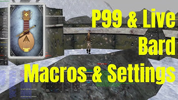 Bard Macros & Settings for Everquest TLP & Project 1999