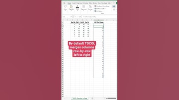 Combine Merge Multiple Columns into One Column with #excel  TOCOL Function Quickly