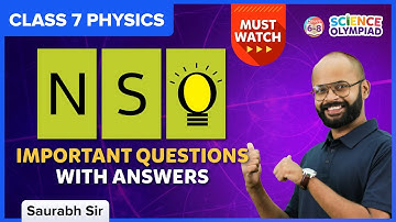 National Science Olympiad Class 7 | Important Physics Questions with Answers