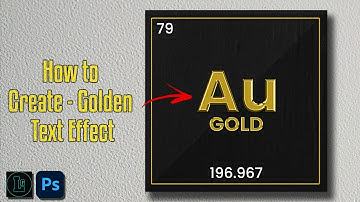 How to Create Metallic Gold Text Effect | Adobe Photoshop