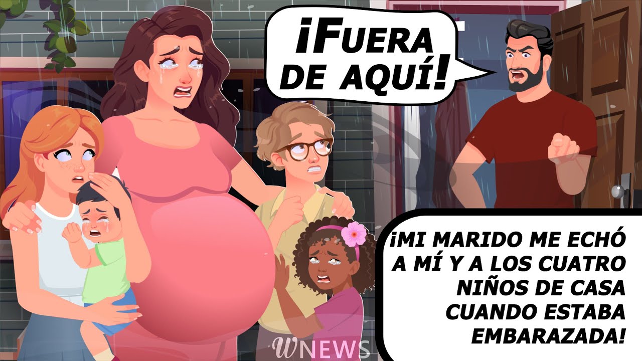 ¡Mi marido me echó a mí y a los cuatro niños de casa cuando estaba embarazada!