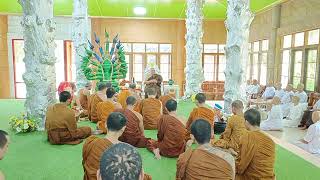 รับโอวาทธรรมจากหลวงตา ก่อนมุ่งหน้าสู่วัดตะเคียนทองจังหวัดจันทบุรี