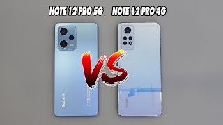 Xiaomi Redmi Note 12 Pro 5G vs Redmi Note 12 Pro 4G | SpeedTest and camera comparison