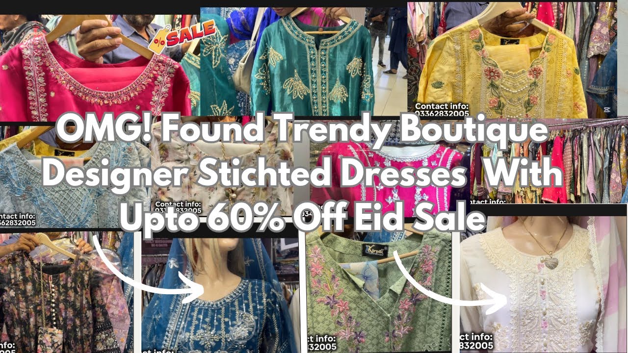 Mega Sale | Spotted Luxury Boutique Designer Dresses Eid Collection | Embellished Dresses Sale |