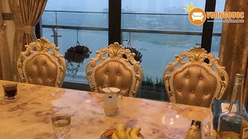 Hoàn thiện bộ bàn ghế ăn tân cổ điển sang trọng tại nhà chị Hằng - Quận 1