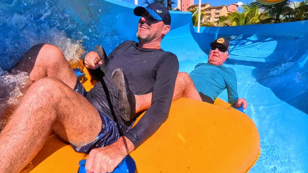 85-Year-Old Conquers the Waterslide! | Unbelievable Ride at the Water Park