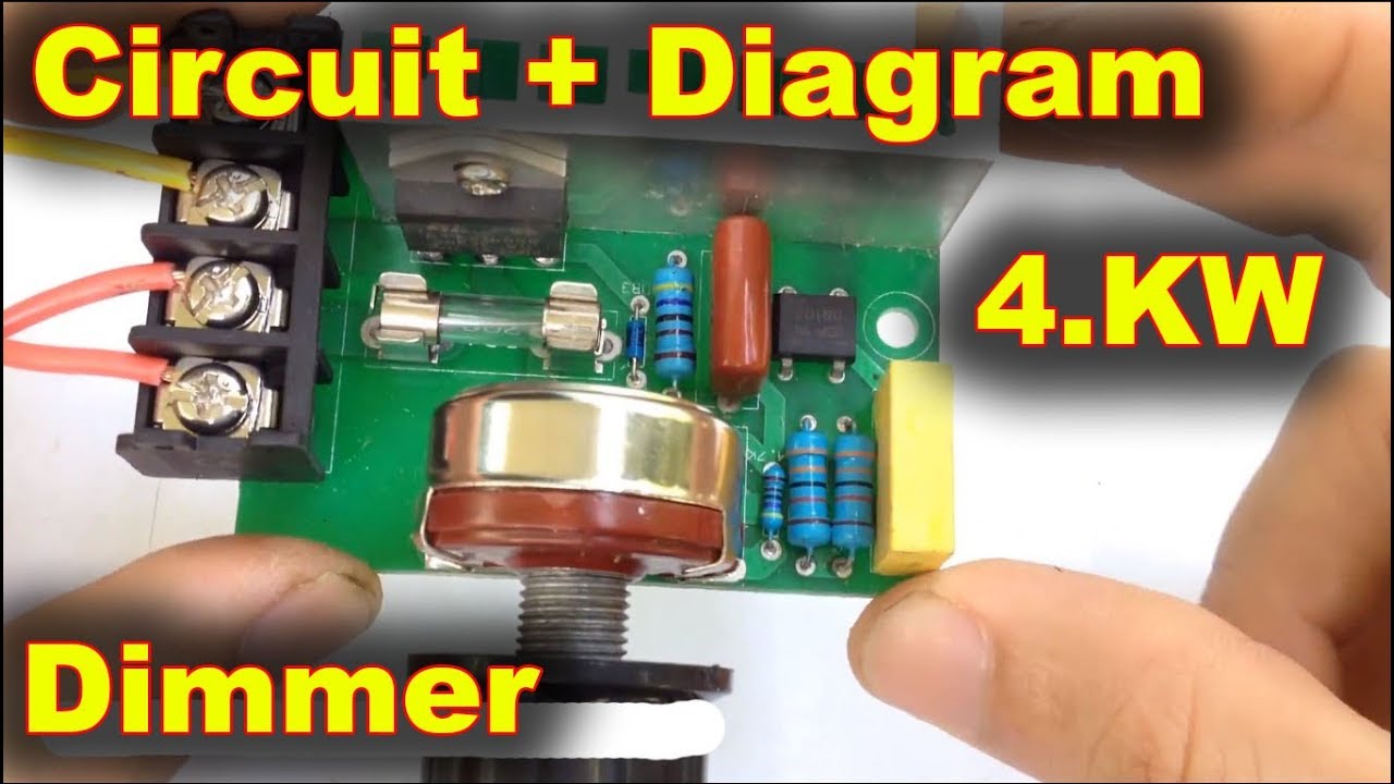 How To Make Dimmer Circuit 4000W Triac BTA41 600 - YouTube