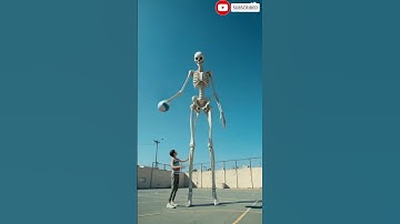 This 16ft Skeleton Woman Has INSANE Skills 😮🔥 #short #reels #viralvideo